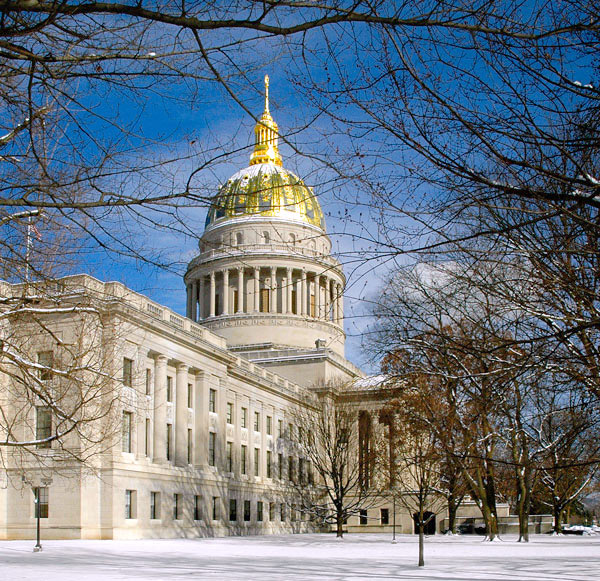WV State Capitol in Winter